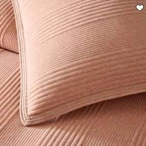 (2) West Elm jersey cloud cotton standard shams - Terracotta NWT